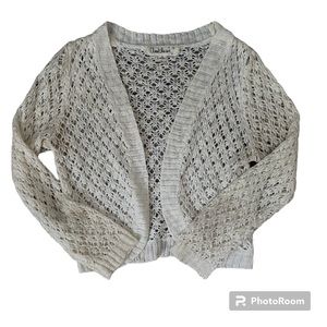 White crochet cardigan